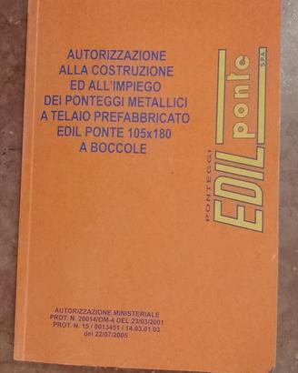 PONTEGGIO EDILPONTE 105x180 ZINCATO A BOCCOLE