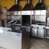Batteria completa di griglie in acciaio 
