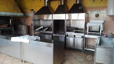 Batteria completa di griglie in acciaio 