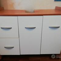 Mobiletto bagno sotto lavabo