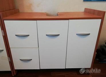 Mobiletto bagno sotto lavabo