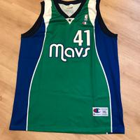 Maglia Champion NBA Vintage Mavs Dirt Nowitzki