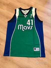 Maglia Champion NBA Vintage Mavs Dirt Nowitzki
