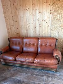 Divano in Pelle 3 Posti