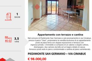 Trilocale con terrazzo, posto auto e cantina