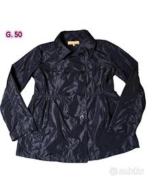 CONBIPEL trench giacca doppiopetto classico nero 