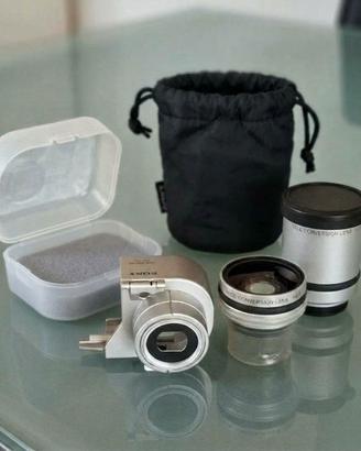Sony set lenti VCL-DH0730+VCL-DH2630 + adattatore