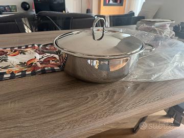 Pentola misura 28 acciaio inox