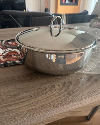 Pentola misura 28 acciaio inox