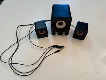 Casse multimediali 2.1 USB con subwoofer