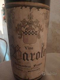 Bottiglia di vino Barolo 1969