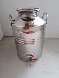 Bidone in acciaio per olio 50 litri