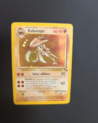Carta Pokemon Kabutops Holo Fossil 7  Ita