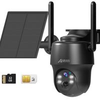 ANRAN 4G LTE Telecamera Solare con SIM Scheda,
