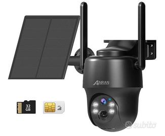 ANRAN 4G LTE Telecamera Solare con SIM Scheda,