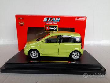 MODELLO AUTO FIAT PANDA SECONDA SERIE VERDE BURAGO