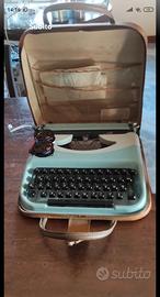 Macchina da scrivere  '64 con custodia in cuoio