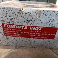 Set inox per fonduta