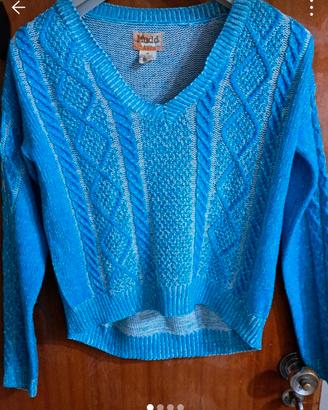 Maglia in maglia Mudd – blu – taglia