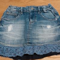 Gonna Jeans 7-8 anni Benetton