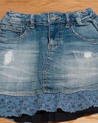 Gonna Jeans 7-8 anni Benetton