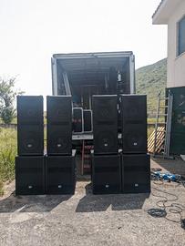 Impianto audio quattro vie RCF