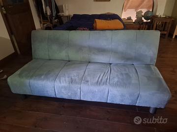 Divano due posti azzurro