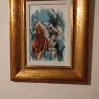 Quadro Enrica Rosso 20x30 "Cavalli"