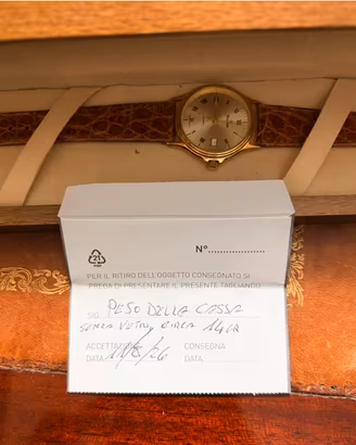 Bulova 1988 oro 18 kt 750, cassa e fondello 14 g