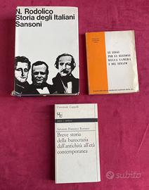 N. Rodolico Storia degli Italiani Sansoni più 2 li