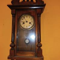 orologio a pendolo in legno antico 