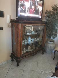 Antica Vetrina francese legno massello vetrinetta