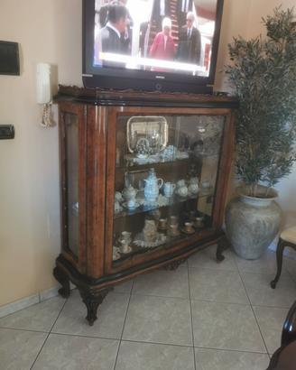 Antica Vetrina francese legno massello vetrinetta