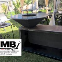 "Fire Pot" barbecue a legna