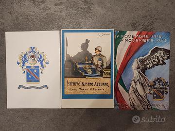 3 cartoline Istituto Nastro Azzurro