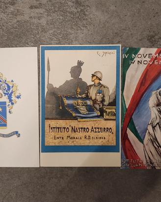 3 cartoline Istituto Nastro Azzurro
