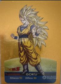 Lamincards Dragon Ball Goku ssj n.14 serie oro