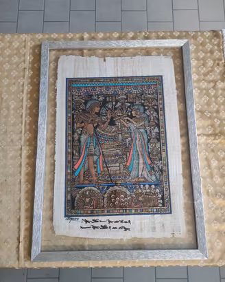QUADRO PAPIRO EGIZIANO SPOSI