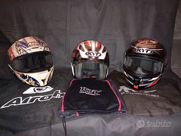 3 Caschi Moto AIROH e KYT (Taglie L e S)