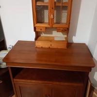 mobile porta tv   e piccola vetrina