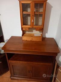 mobile porta tv   e piccola vetrina