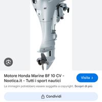 Motore honda 10 cv, come nuovo, per tender