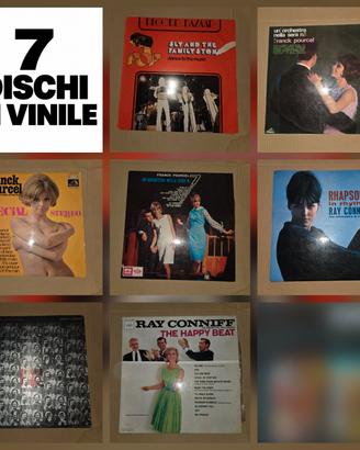 7 dischi in vinile vintage
