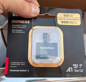 Scheda express memoria 512 Gb compatibile nintendo