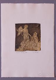 Incisione G.B. De Andreis "Estasi di Santa Teresa"