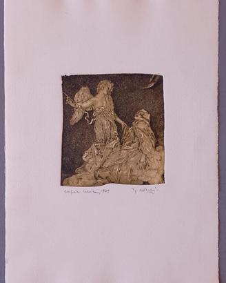 Incisione G.B. De Andreis "Estasi di Santa Teresa"