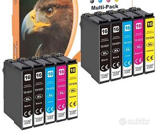 10 cartucce compatibili EPSON 16 16XL