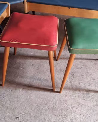 Coppia di sgabelli originali anni '50/'60