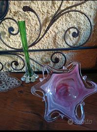 Centrotavola + vaso lungo in vetro