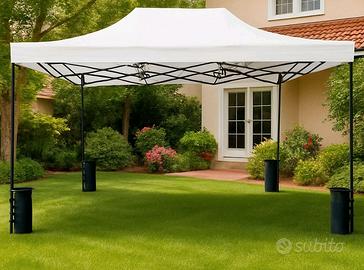 Gazebo pieghevole a fisarmonica 4.50 X  3 MT.  New